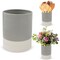 7Penn Large Kitchen Utensil Holder for Countertop - Gray and White Ceramic Crock